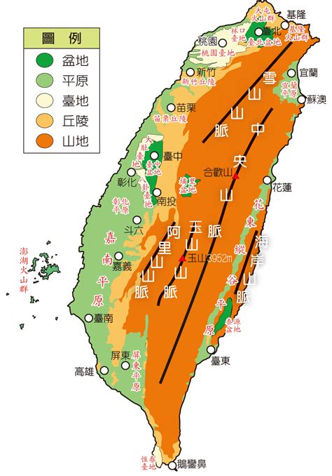 台地高原差別|臺灣地形